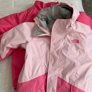 Double lined sonic pink ski northface